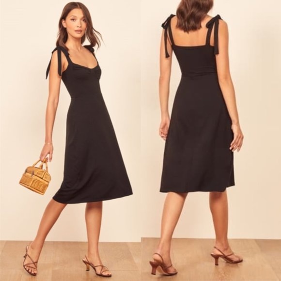 Reformation Dresses & Skirts - Reformation Wells Black Dress Size L